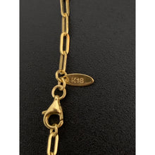 Load image into Gallery viewer, 18K Gold Bracelet Paperclips 7 inches 1.43 grams - Rafant