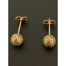 Load image into Gallery viewer, 18K Gold Earrings Stud Balls 1.31 grams - Rafant