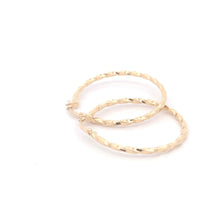 Load image into Gallery viewer, 18K Yellow Gold Earrings Hoops Spiral 1.37 grams - Rafant