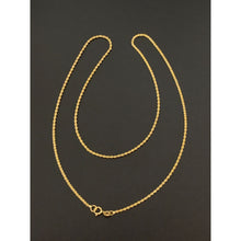 Load image into Gallery viewer, 18K Gold Necklace Chain Rope 20 inches 1.90 grams - Rafant