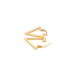 Load image into Gallery viewer, 18K Yellow Gold Earrings Triangle 1.75 grams - Rafant