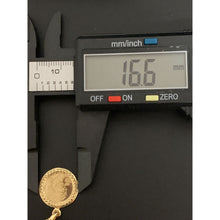 Load image into Gallery viewer, 18K Gold Necklace Chain 17.75 inches with Jesus Christ Pendant 2.35 grams - Rafant