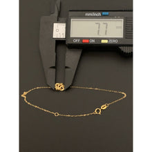 Load image into Gallery viewer, 18K Gold Bracelet Double Heart Size 7.5 inches 0.69 grams - Rafant