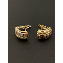 Load image into Gallery viewer, 18K Gold Earrings French Clips Tricolor 1.23 grams - Rafant