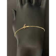 Load image into Gallery viewer, 18K Gold Bracelet Flower Charm Size 7 inches 1.20 grams - Rafant