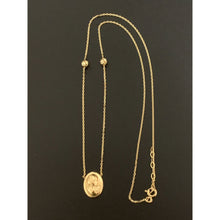 Load image into Gallery viewer, 18K Gold Necklace Chain 17.25" plus 1 inch Woman Lady Charm 2.40 grams - Rafant