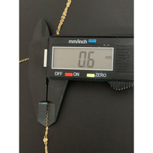 Load image into Gallery viewer, 18K Gold Necklace 16.5 inches with Flower Charm 3.40 grams - Rafant