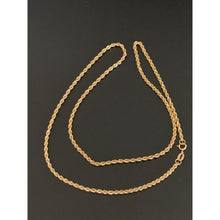 Load image into Gallery viewer, 18K Gold Necklace Rope Chain Only 17.75 inches 1.69 grams - Rafant