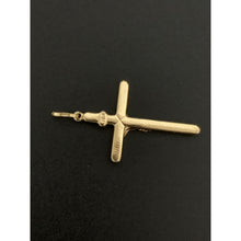 Load image into Gallery viewer, 18K Gold Pendant Jesus Christ Cross White Yellow Gold 2.08 grams - Rafant