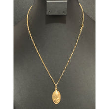 Load image into Gallery viewer, 18K Gold Gold Necklace Chain 17.75 Inches with Woman Lady Pendant 2.39 grams - Rafant