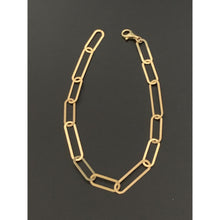 Load image into Gallery viewer, 18K Gold Bracelet Paperclip 7.5 inches 2.40 grams - Rafant
