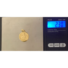 Load image into Gallery viewer, New Real 18K Saudi Gold Mother Mary Jesus Christ Round Circle Pendant - Rafant