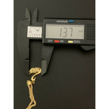 Load image into Gallery viewer, New Real 18K Saudi Gold Necklace Curb 18" Chain Swan Japan Gold Pendant - Rafant