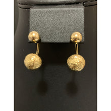 Load image into Gallery viewer, 18K Gold Earrings Post Dangle Balls 2.58 grams - Rafant