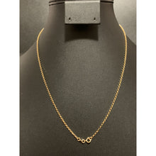 Load image into Gallery viewer, 18K Gold Necklace Chain Rolo 17.75 inches 2 grams - Rafant