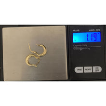Load image into Gallery viewer, 18K Gold Earrings Hoops Loops Small 1.19 grams - Rafant