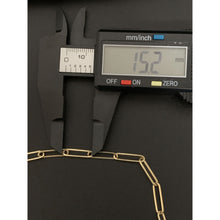 Load image into Gallery viewer, 18K Gold Necklace Chain Paperclips 20 inches 4.98 grams - Rafant