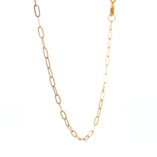 Load image into Gallery viewer, 18K Gold Necklace Chain 20 inches Paperclip 0.80 grams - Rafant