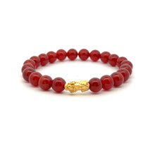 Load image into Gallery viewer, 24K Gold  Lucky Charm Piyao Pixiu Bracelet Natural Gemstones Birthstones Feng Shui - Rafant