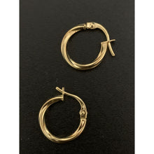 Load image into Gallery viewer, 18K Gold Earrings Hoops Loops 0.84 grams - Rafant