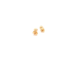Load image into Gallery viewer, 18K Yellow Gold Earrings Stud Ball Very Tiny Very Lightweight 0.84 grams - Rafant