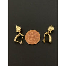 Load image into Gallery viewer, 18K Gold French Clips Dangling Earrings 2.38 grams - Rafant