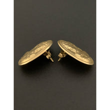 Load image into Gallery viewer, 18K Gold Woman Lady Stud Earrings Oval - Rafant