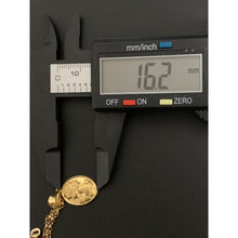 Load image into Gallery viewer, 18K Gold Necklace Chain Rolo 17.50 inches Woman Lady Pendant 2.21grams - Rafant