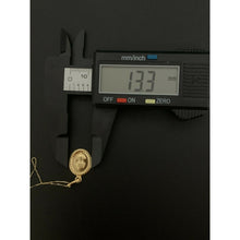 Load image into Gallery viewer, 18K Saudi Gold Necklace Chain 15.75" with Woman Lady Pendant - Rafant