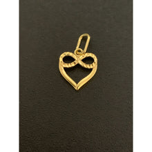 Load image into Gallery viewer, 18K Gold Pendant Charm Heart infinity 0.42 grams - Rafant