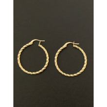 Load image into Gallery viewer, 18K Gold Earrings Hoops Loops 1.43 grams - Rafant