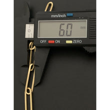 Load image into Gallery viewer, 18K Gold Bracelet Paperclip Large Links 7 inches 2.95 grams - Rafant