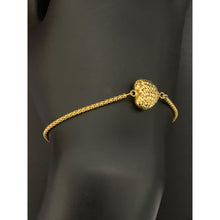 Load image into Gallery viewer, 21K Yellow Gold Bracelet Puffed Heart 6.5 inches - Rafant
