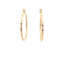 Load image into Gallery viewer, 18K Yellow Gold Earrings Hoops Spiral 1.37 grams - Rafant