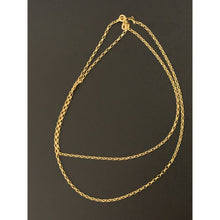 Load image into Gallery viewer, 18K Gold Necklace Chain Only Rolo Link 27.5 inches 2.87grams - Rafant
