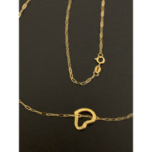 Load image into Gallery viewer, 18K Gold Necklace Chain Heart 17.75 inches 1.21 grams - Rafant
