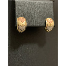 Load image into Gallery viewer, 18K Gold Earrings French Clips Tricolor 1.26 grams - Rafant