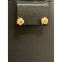 Load image into Gallery viewer, 18K Gold Earrings Stud Knot Earrings 1.20 grams - Rafant