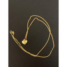Load image into Gallery viewer, 18K Gold Necklace Chain 19.75 inches with Puffed Heart Pendant 1.63 grams - Rafant