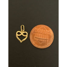 Load image into Gallery viewer, 18K Gold Pendant Charm Heart infinity 0.42 grams - Rafant