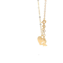 Load image into Gallery viewer, 18K Yellow Gold Necklace Chain 17 inches Pendant Heart plus 0.75 inches Extension - Rafant