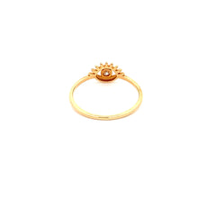 Load image into Gallery viewer, 18K Yellow Gold Ring Cubic Zirconia Evil Eye Size 4.5 - Rafant