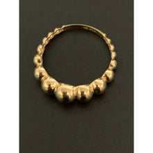 Load image into Gallery viewer, 18K Gold Ring Bubble Beaded Size 8 - Rafant