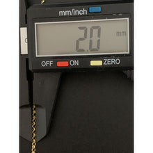 Load image into Gallery viewer, 18K Gold Necklace Chain 17.75 inches with Jesus Christ Pendant 2.35 grams - Rafant