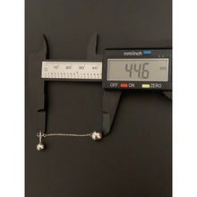 Load image into Gallery viewer, 18K Gold Earrings Dangling Balls White Gold 2.16 grams - Rafant