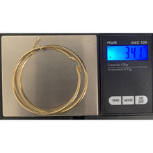 Load image into Gallery viewer, 18K Gold Earrings Hoops Loops Extra Large 3.40 grams - Rafant