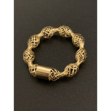 Load image into Gallery viewer, 18K Gold Ring Soft Mesh 0.53 grams Size 5 Dainty Lightweight Delicate - Rafant