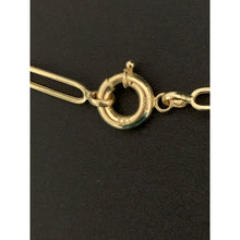 Load image into Gallery viewer, 18K Gold Necklace Chain 16 inches Paperclip and Bag Pendant 6.58 grams - Rafant