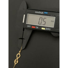Load image into Gallery viewer, 18K Gold Bracelet Infinity 7 inches plus 1 inch extension 2.08 grams - Rafant