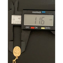 Load image into Gallery viewer, 18K Gold Necklace Chain 17.50 inches with Mother Mary Pendant 2.40 grams - Rafant